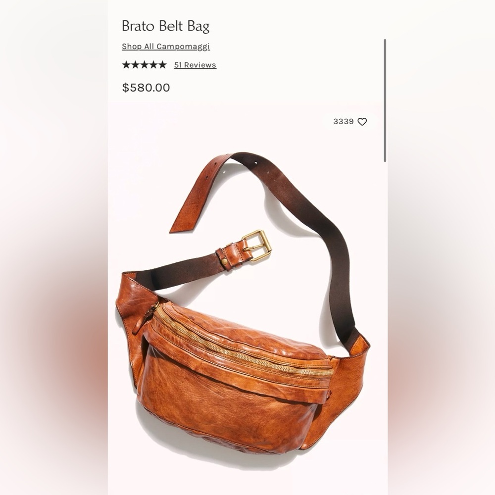 Campomaggi Dark Brown Leather Crossbody Bag - Picture 10 of 10